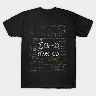 Funny Math Geek 21th Birthday, Math Lover 21 Years Old ideas T-Shirt